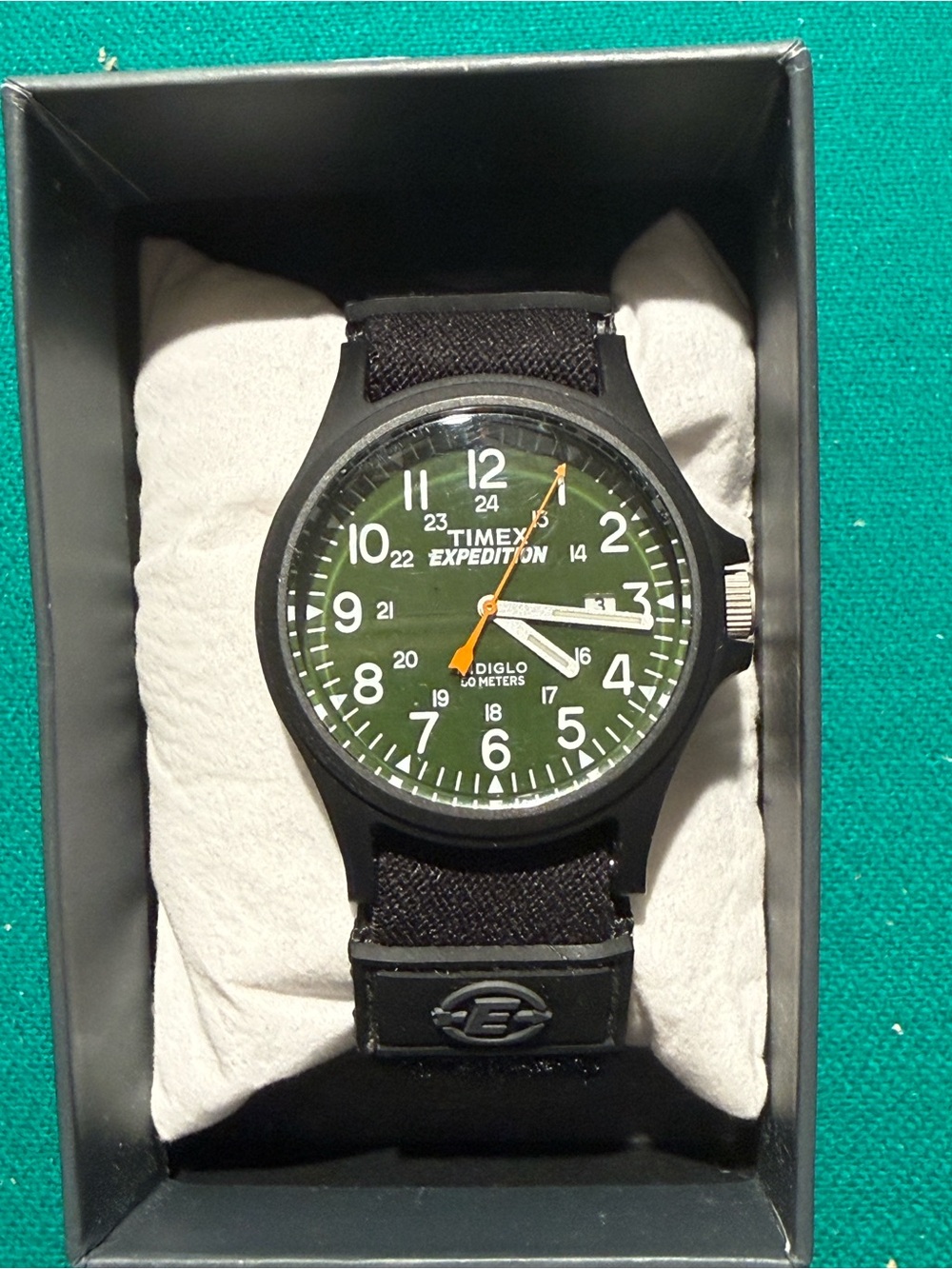 Timex TW4B00100 Men's Expedition Green Dial, Black Nylon Strap Watch TW4B00100